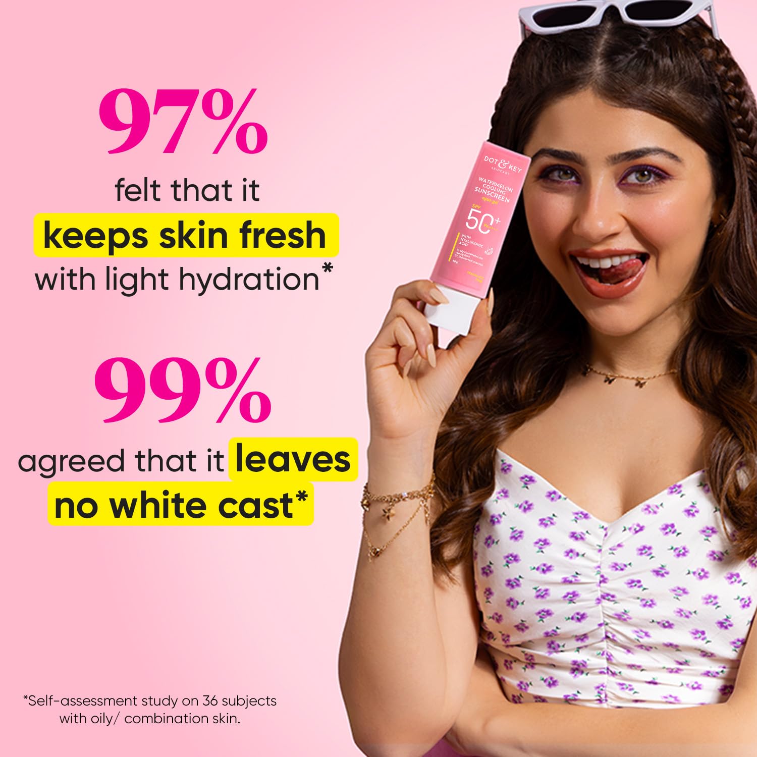 Watermelon Cooling Hyaluronic Sunscreen SPF 50+, PA++++ 50g - Image 5