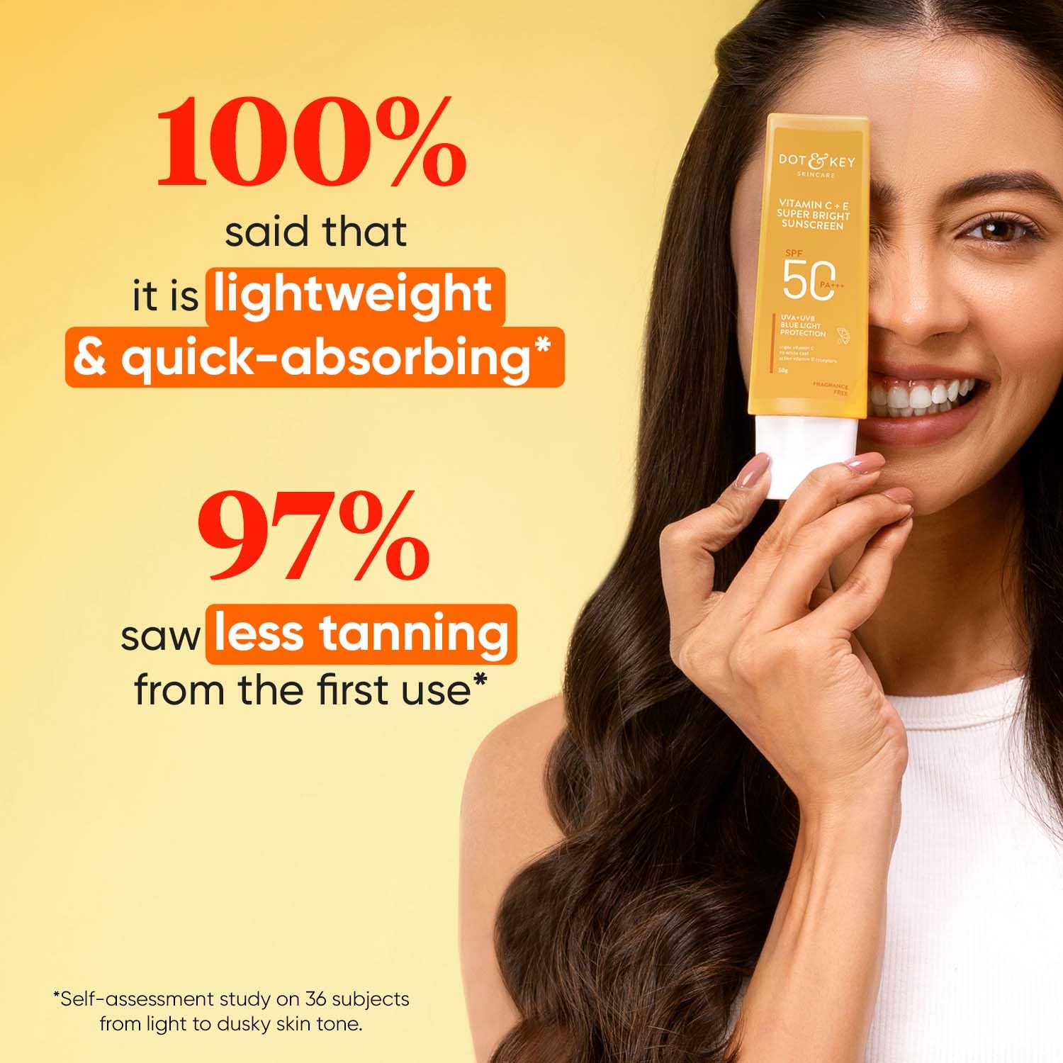 DOT & KEY Vitamin C + E Sunscreen, SPF 50+ PA++++ 50g - Image 5