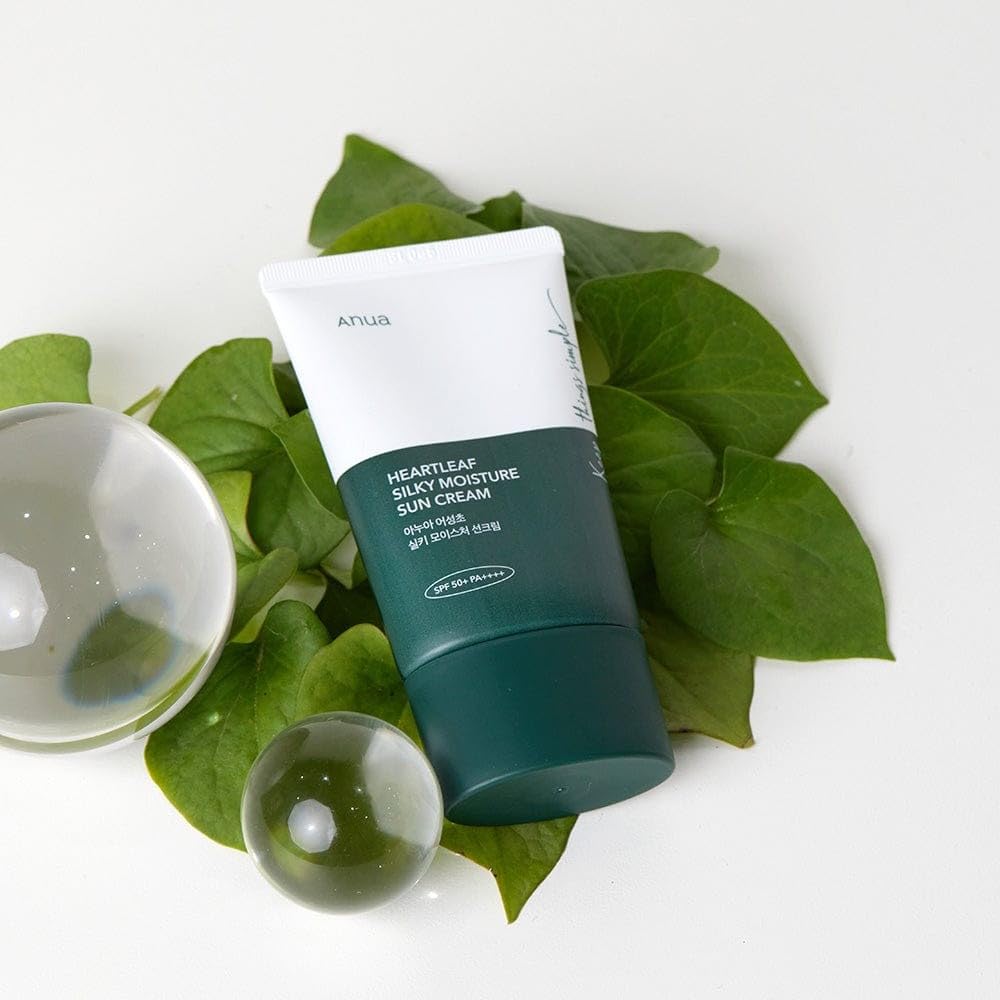 Anua – Heartleaf Silky Moisture Sun Cream 50ml - Image 4