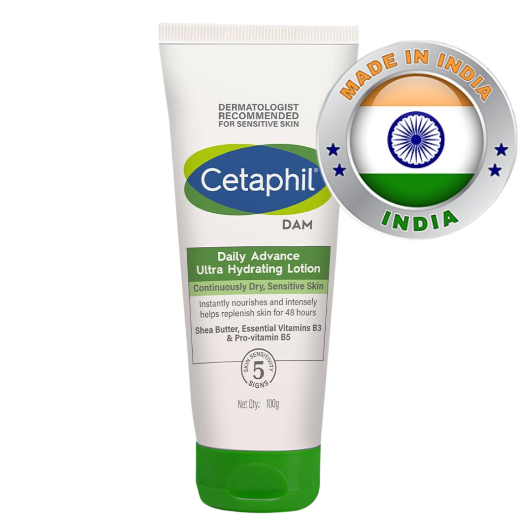 Cetaphil Daily Advance Ultra Hydrating Lotion for Dry/Sensitive Skin,100 g (MADE IN INDIA)