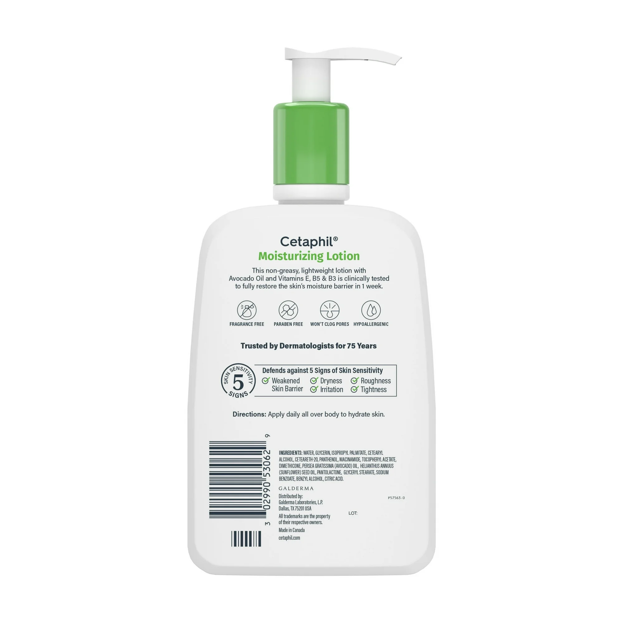 Cetaphil Hydrating Moisturizing Lotion for Normal to Dry Skin, Sensitive Skin, 33.8 Fl Oz 1 liter - Image 8