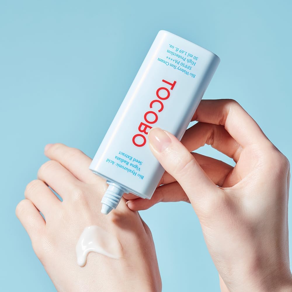 Tocobo Bio Watery Sun Cream SPF50+ PA++++ - 50ml, Blue - Image 5