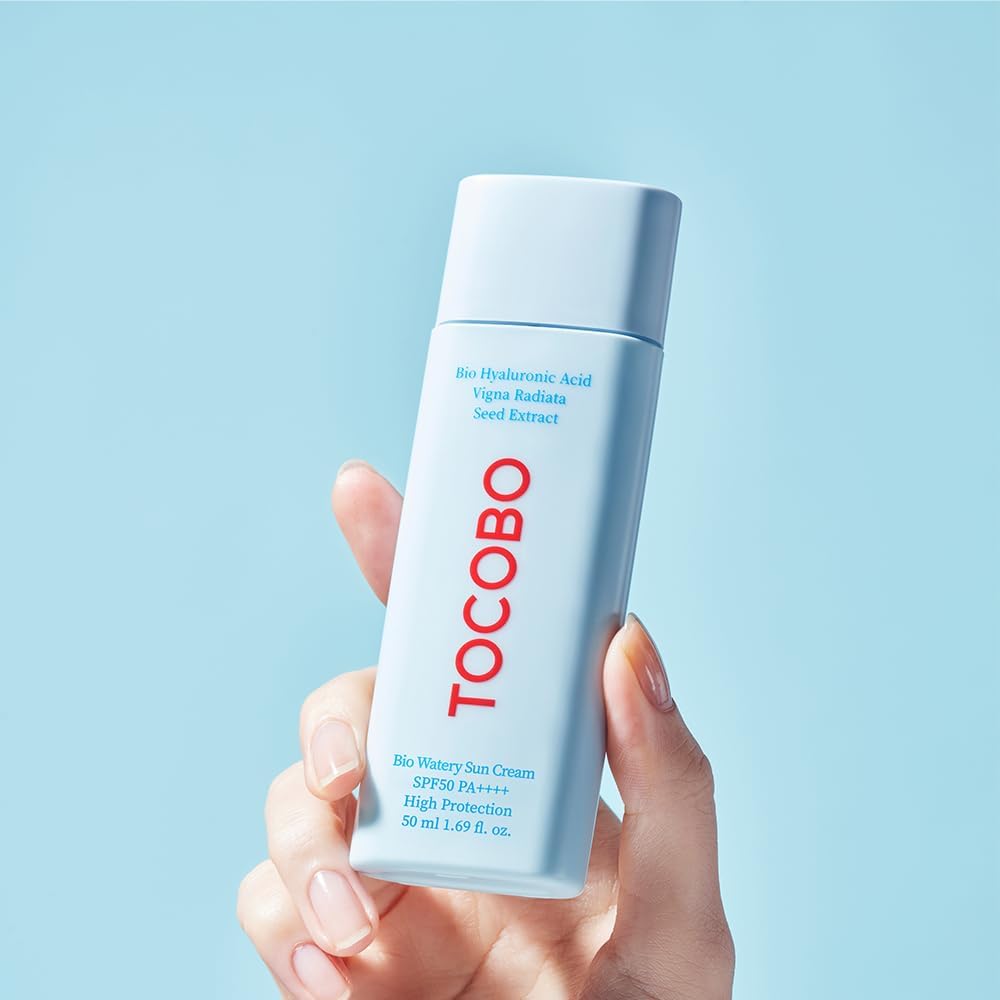 Tocobo Bio Watery Sun Cream SPF50+ PA++++ - 50ml, Blue - Image 8