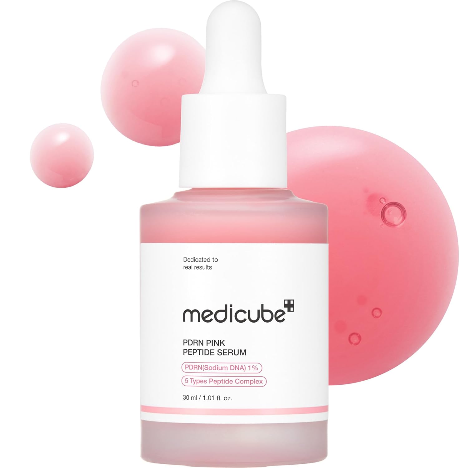 medicube Salmon DNA PDRN Pink Peptide Serum, Pink glow serum, Peptide, Niacinamide, Uneven Skin Tone,30ml