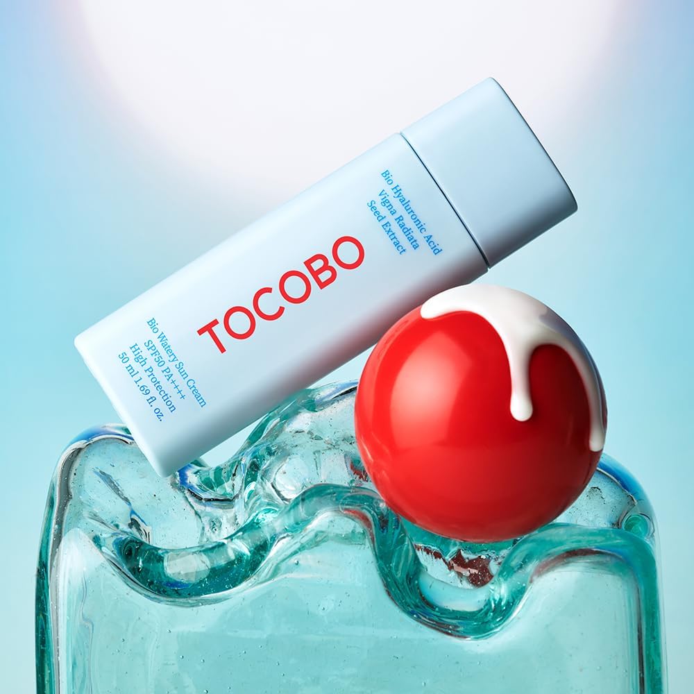Tocobo Bio Watery Sun Cream SPF50+ PA++++ - 50ml, Blue - Image 7