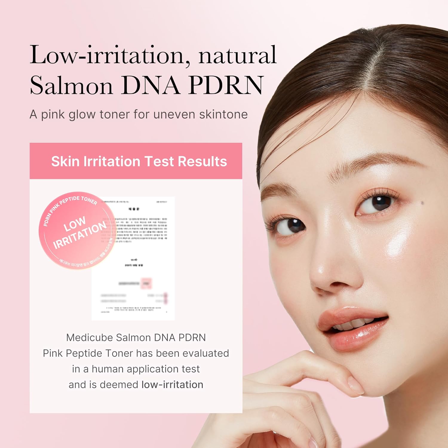 Medicube Salmon DNA PDRN Pink CICA Soothing Toner I Peptide & Niacinamide, (250ml / 8.45 fl. oz.) - Image 6