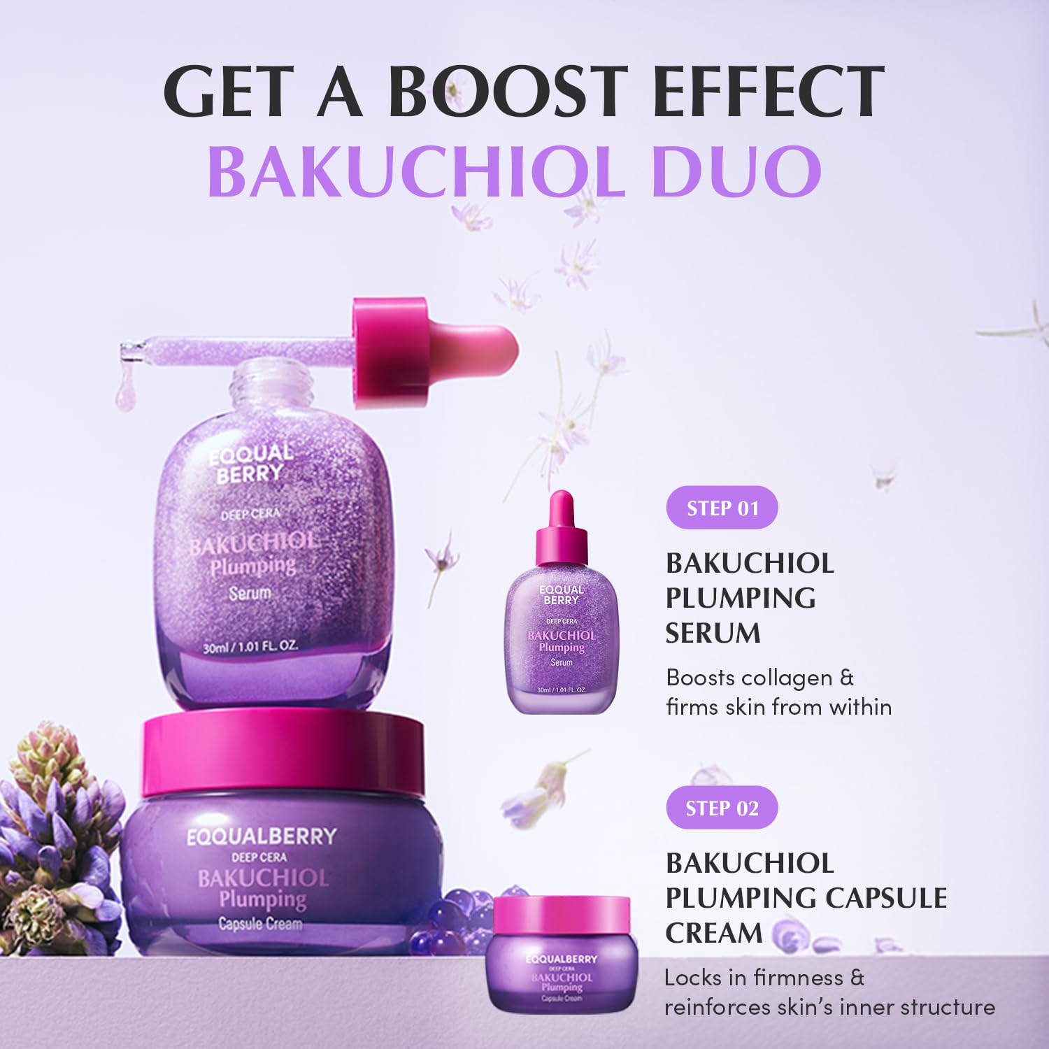 EQQUALBERRY Bakuchiol Plumping Serum 30ML - Image 7