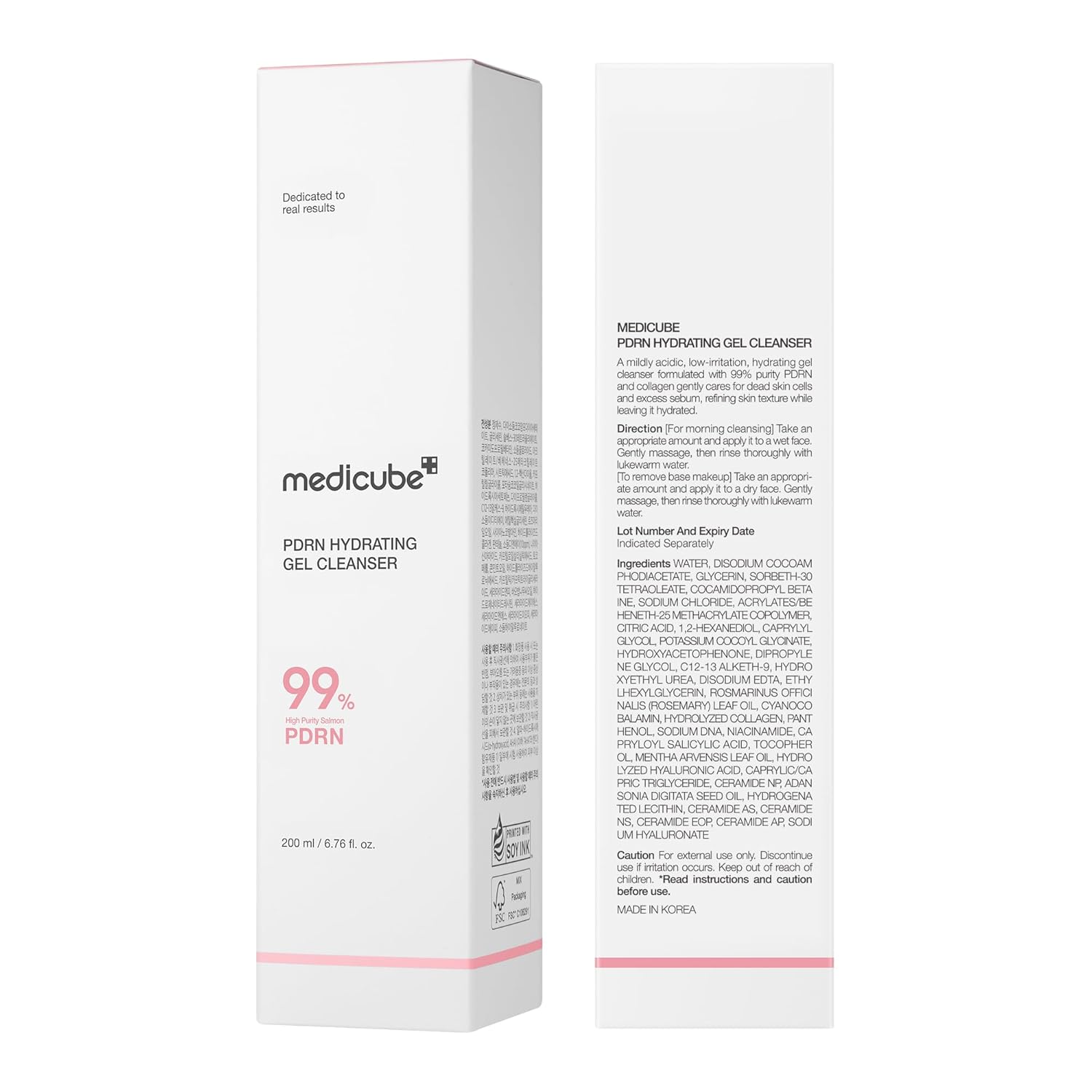 medicube PDRN Jelly to Foam Cleanser | Low pH Hydrating Daily Face Wash for All Skin Types 200ml - Image 7