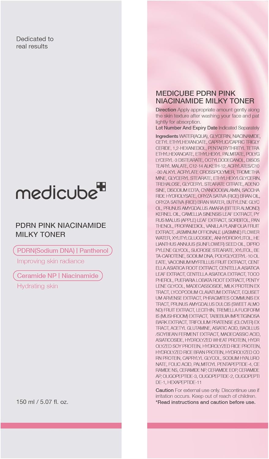 Medicube PDRN Pink Niacinamide Milky Toner for Hydrating, 150ml 5.07 fl. Oz. - Image 5