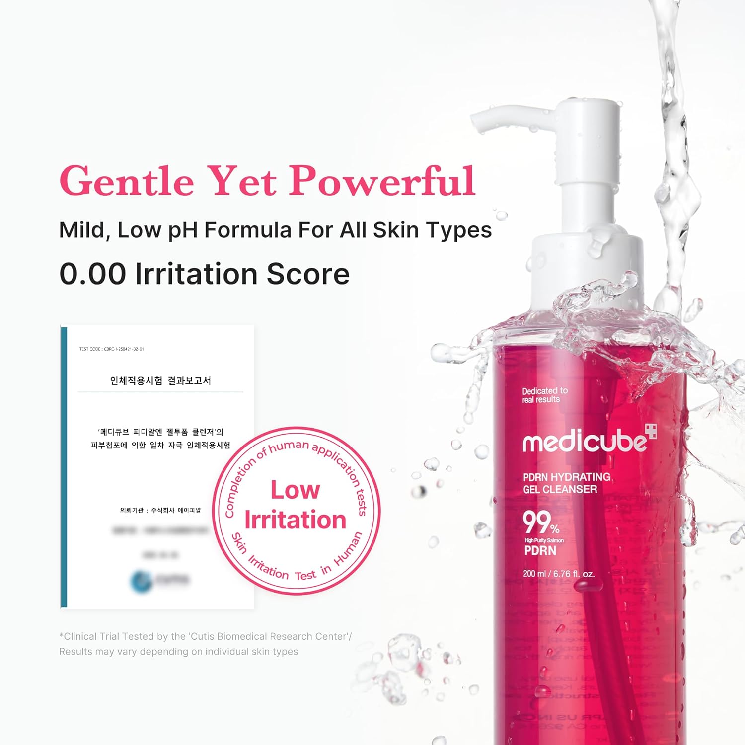 medicube PDRN Jelly to Foam Cleanser | Low pH Hydrating Daily Face Wash for All Skin Types 200ml - Image 6