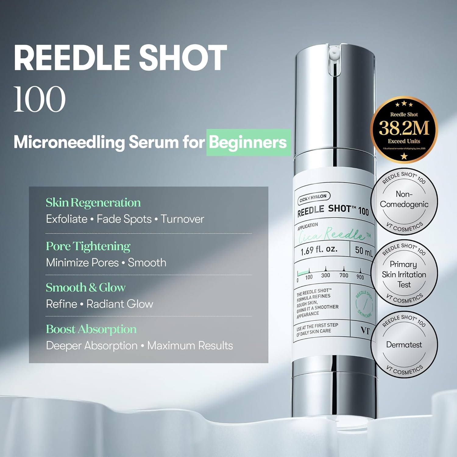 VT COSMETICS CICA Reedle Shot 100, (1.69 Fl Oz / 50ml) - Image 2
