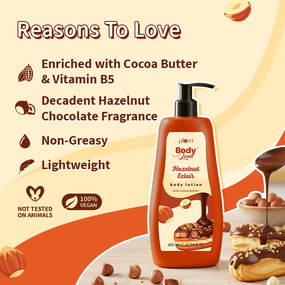 Plum BodyLovin' Hazelnut Eclair Body Lotion 400ml - Image 4