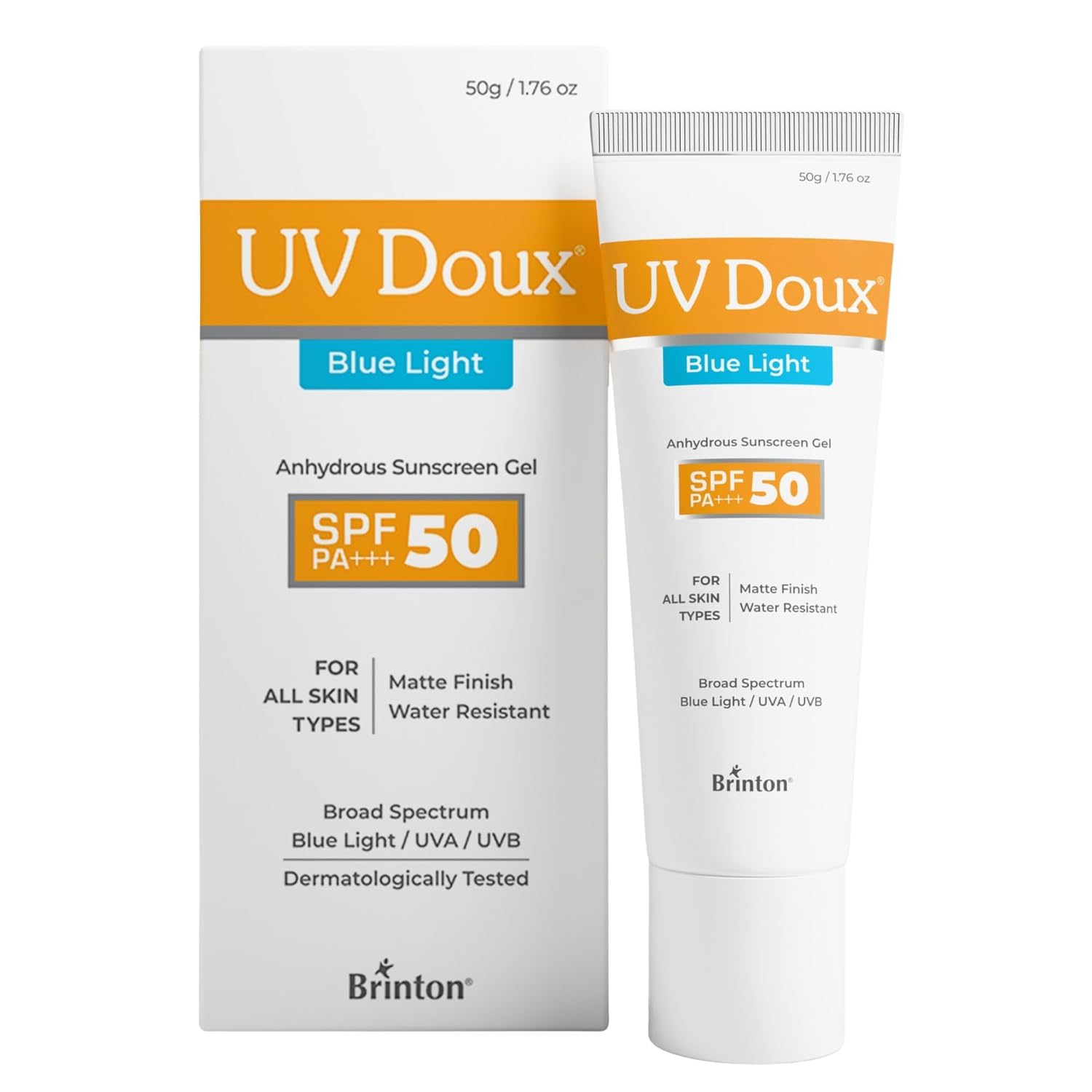 UV Doux Blue Light Tinted Sunscreen Gel SPF 50 PA+++ 50g