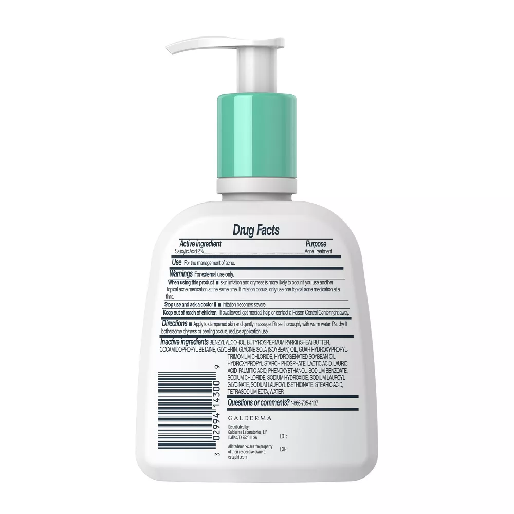 Cetaphil Gentle Clear Salicylic Acid Acne Pore Cleanser - 8 fl oz (237ml) - Image 2