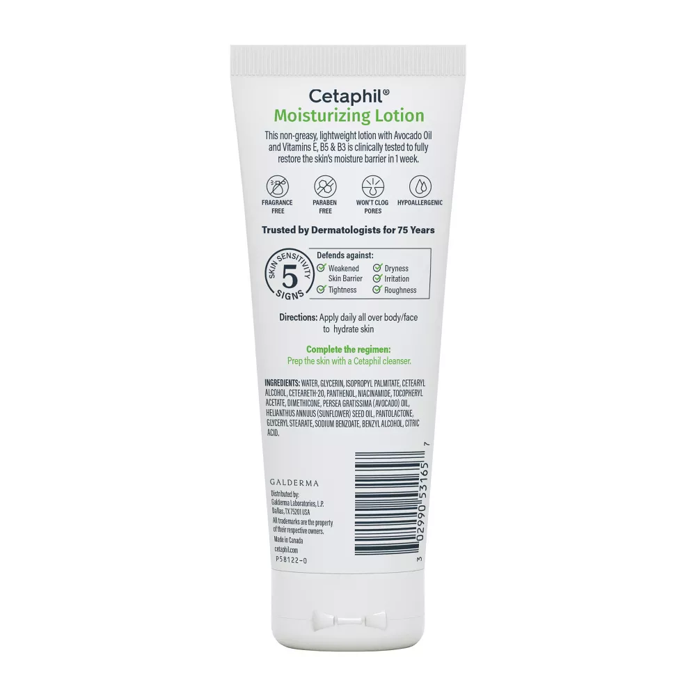 Cetaphil Moisturizing Face and Body Lotion for Dry Skin - Travel Size - 3.4 fl oz (100ml) - Image 4