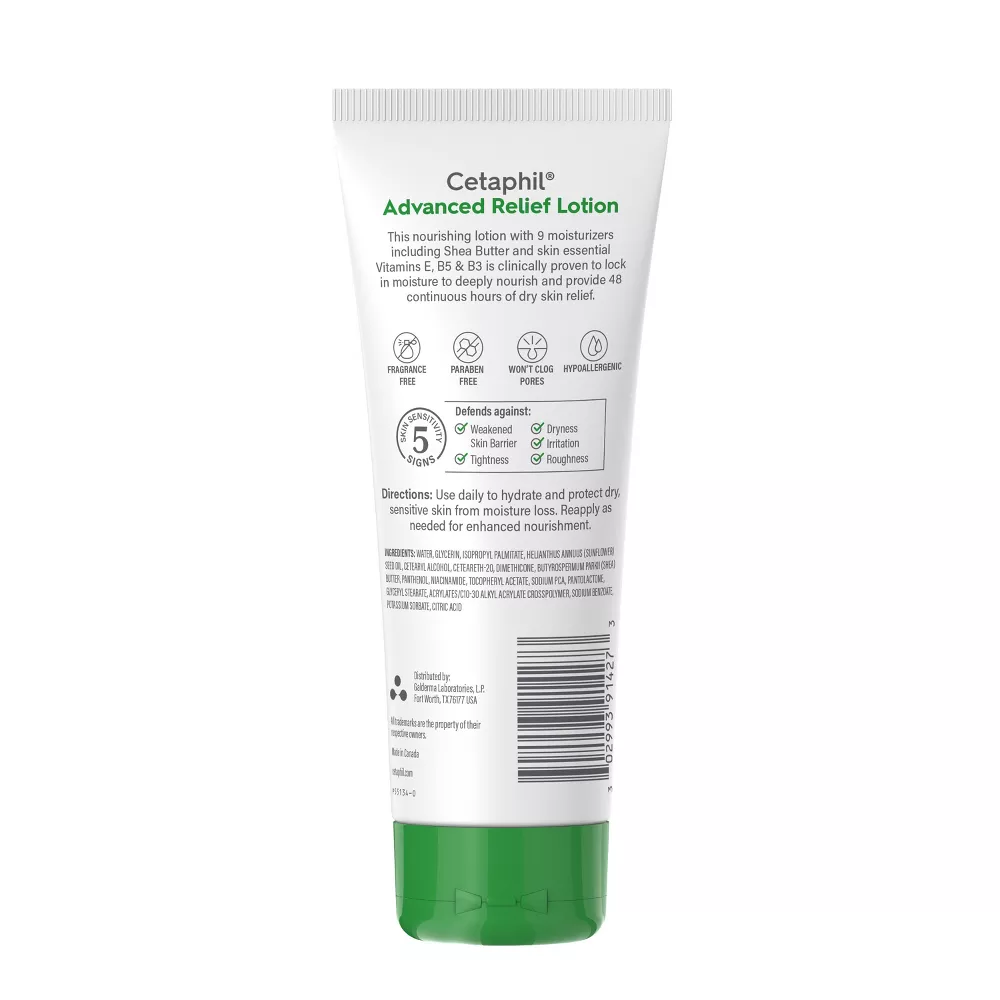 Cetaphil Advanced Radiance Body Lotion with Shea Butter - Unscented - 8oz (226g) - Image 3