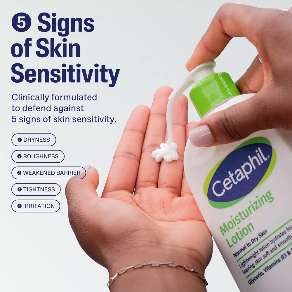 Cetaphil Moisturizing Face and Body Lotion for Dry Skin - Travel Size - 3.4 fl oz (100ml) - Image 3