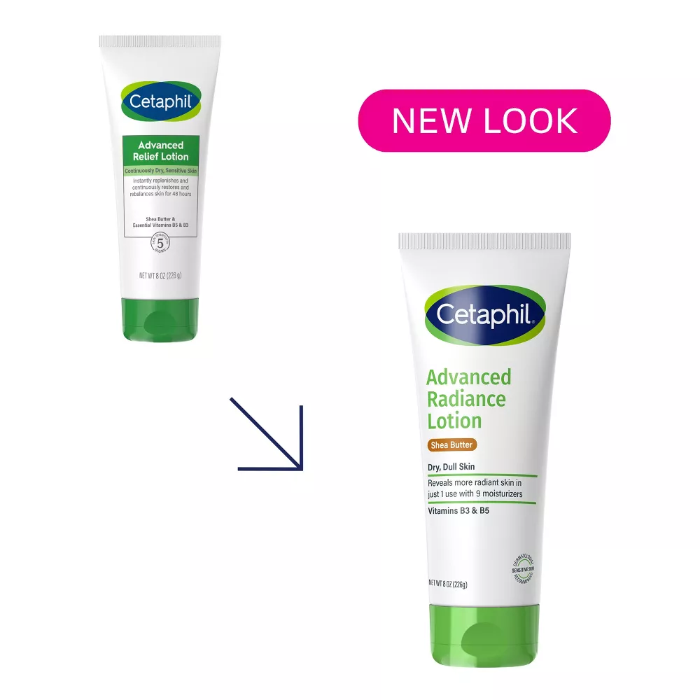 Cetaphil Advanced Radiance Body Lotion with Shea Butter - Unscented - 8oz (226g) - Image 4