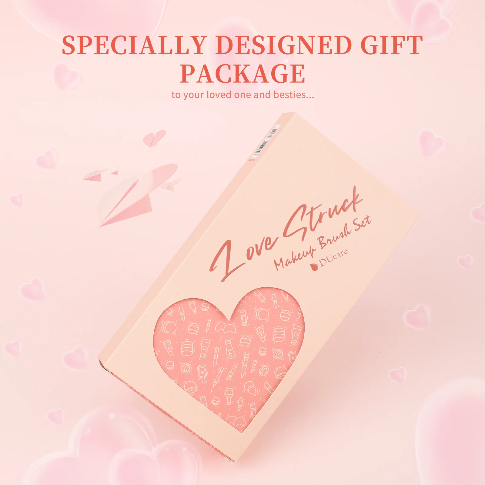 DUCARE Love Struck 14Pcs Face & Eye Brush Set - Image 8