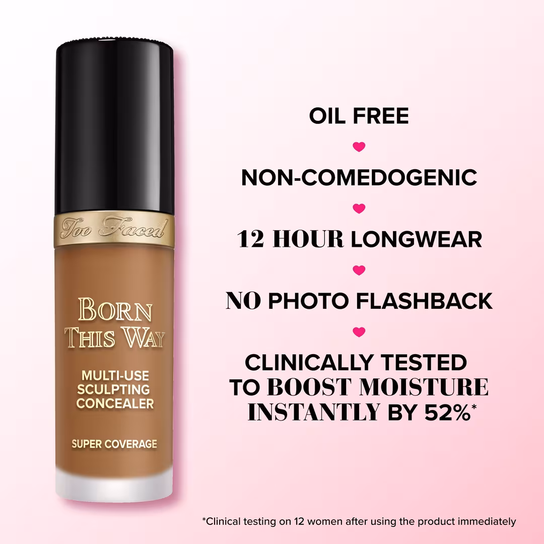 Too Faced Born This Way Super Coverage Multi-Use Concealer (Vanilla) 13.5ml - Image 4