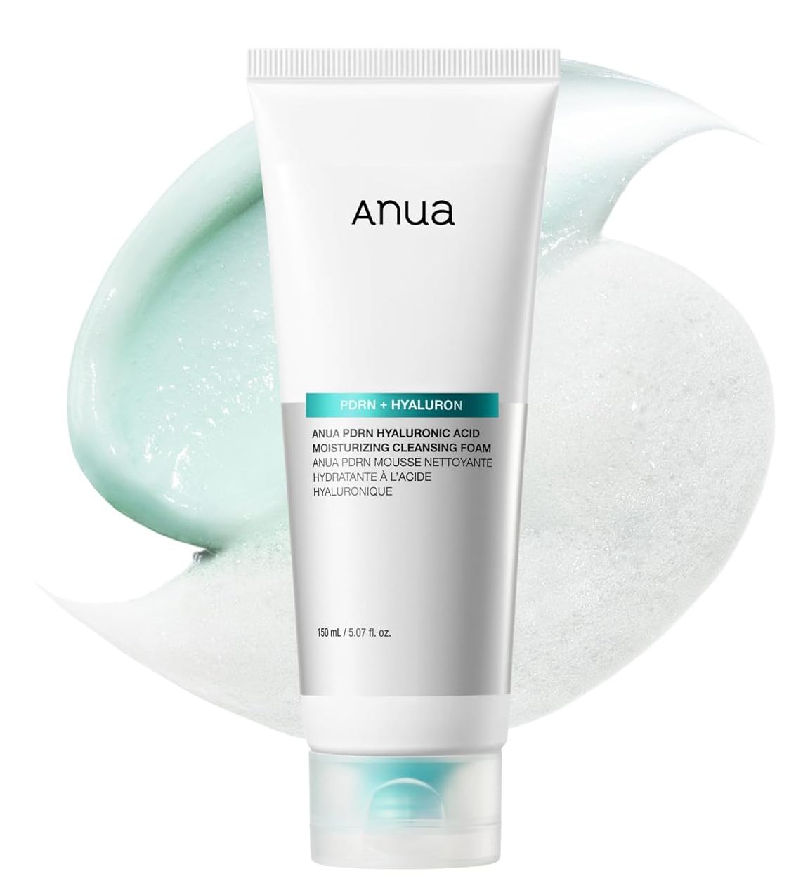 Anua PDRN Hyaluronic Acid Moisturizing Cleansing Foam, 150 ml