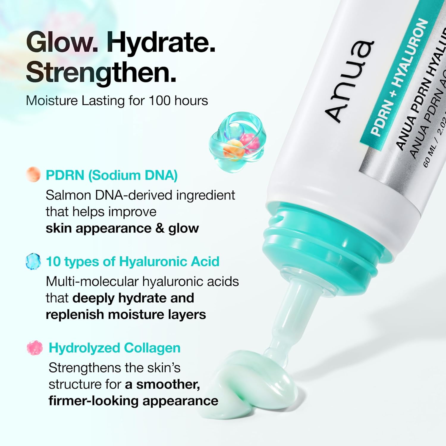Anua PDRN Hyaluronic Acid 100 Moisturizing Cream, 60 ml - Image 10