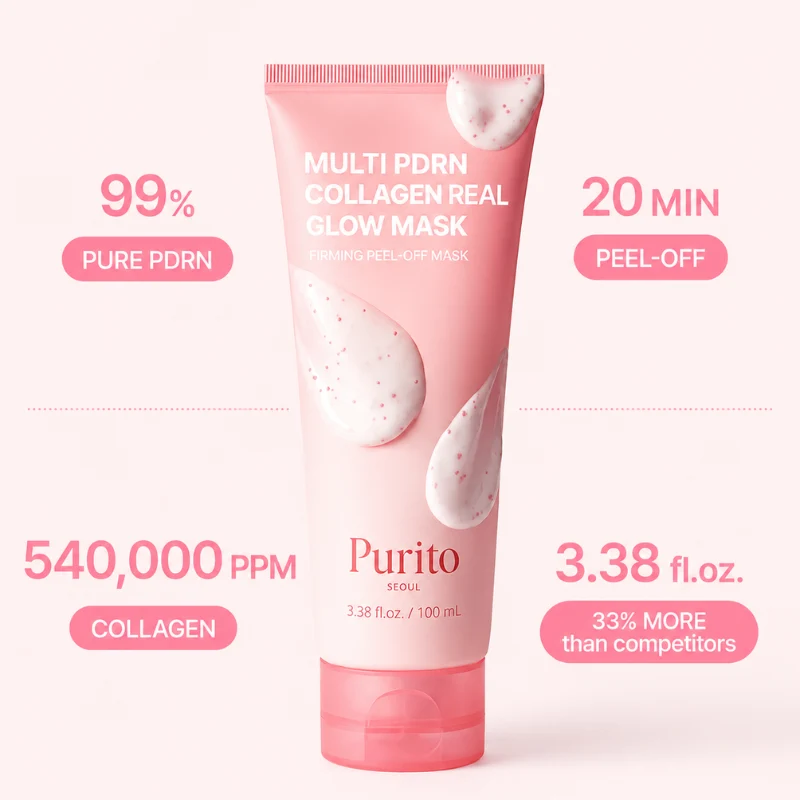 Purito Multi PDRN Collagen Real Glow Mask 100ml - Image 4